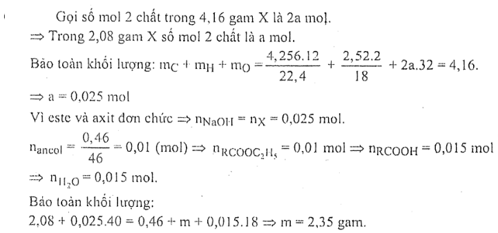 hinh-anh-dot-chay-hoan-toan-416g-hon-hop-x-gom-rcooh-va-rcooc2h5thu-duoc-4256l-co2va-252g-h2o-mat-khac-208g-hon-hop-x-phan-ung-voi-luong-vua-du-dung-dich-naoh-thu-duoc-046g-ancol-va-m-g-muoi-tim-m-7919-0